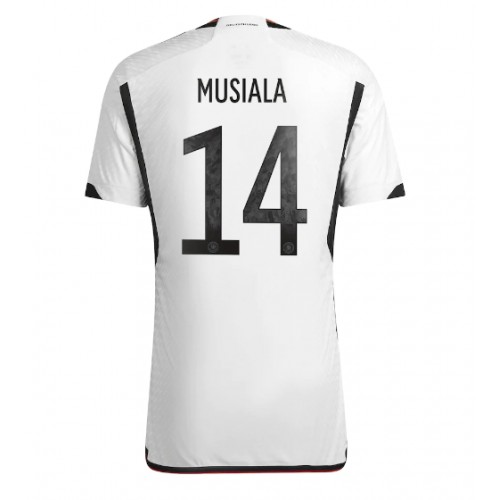 Tyskland Jamal Musiala #14 Hjemmedrakt VM 2022 Kortermet Tyskland Jamal Musiala #14 Hjemmedrakt VM 2022 Kortermet